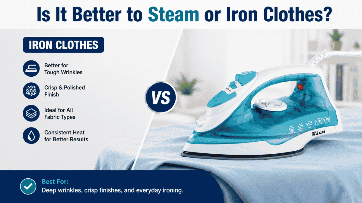 Is It Better to Steam or Iron Clothes? A Complete Comparison