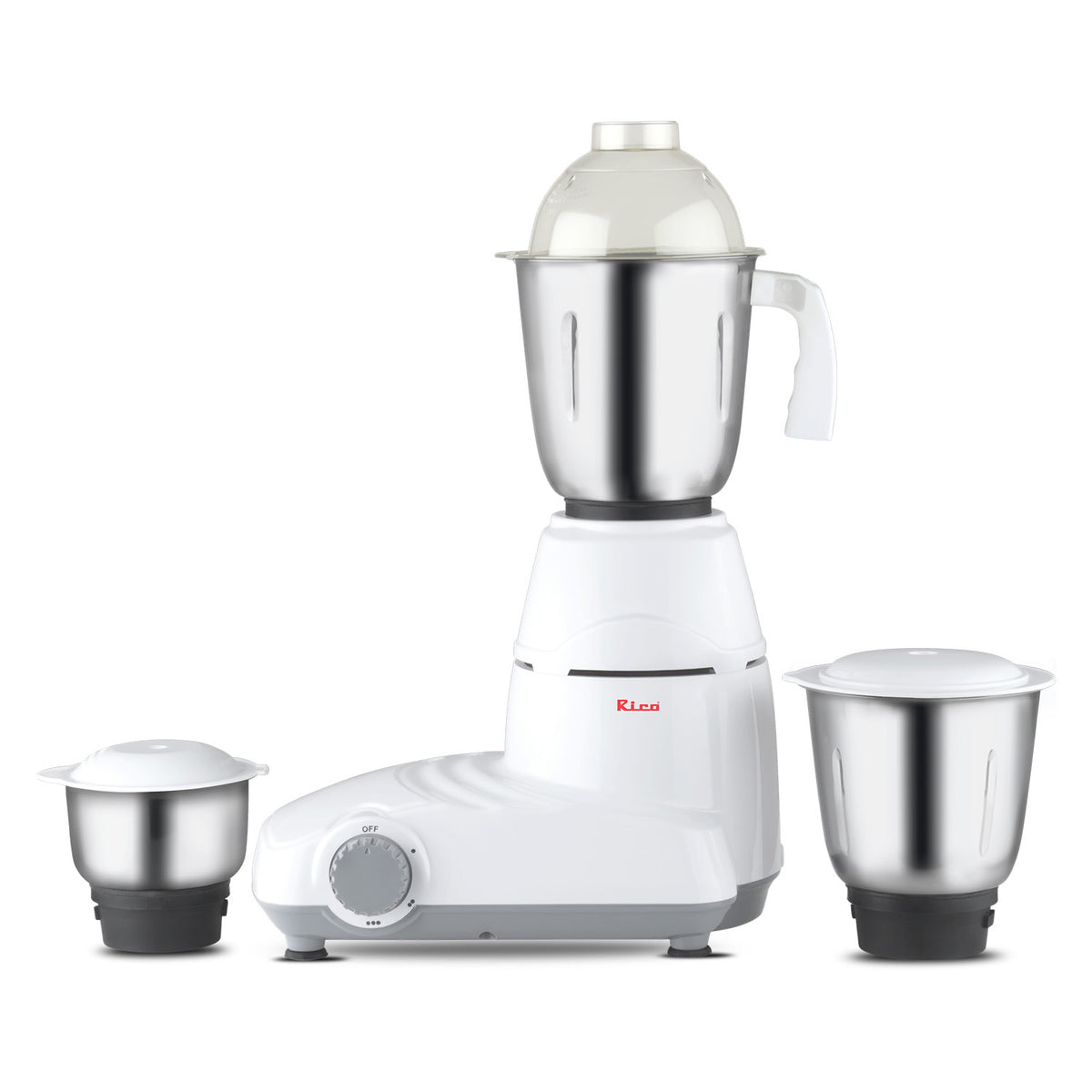 Rico Mixer Grinder 750 Watts with 3 Jars MG1907 (White) Rico India