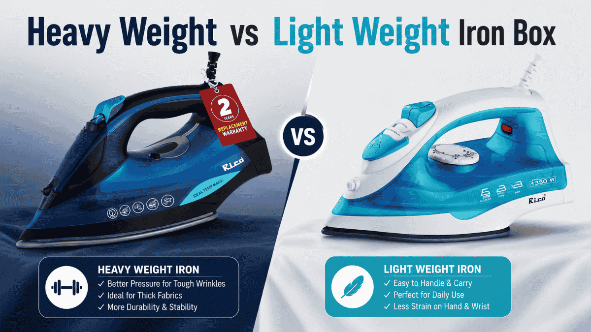 Heavy Weight vs Light Weight Iron Box: How to Pick the Right One