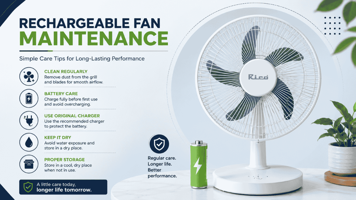 Rechargeable Fan Maintenance: A Complete Guide to Keeping It Running Longer