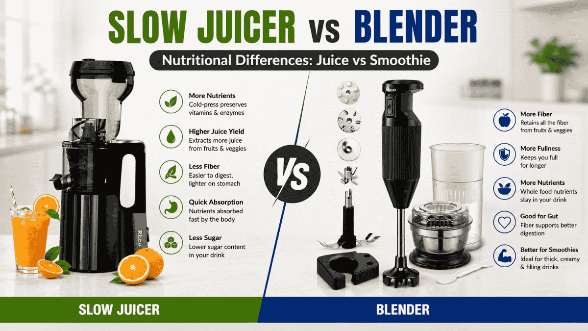 Slow Juicer vs Blender: Which One Should You Choose?