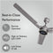 Rico Oric CF2502 - Starlight Grey Decorative BLDC Ceiling Fan - 48 Inches - 5 Star