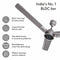 Rico Oric CF2502 - Starlight Grey Decorative BLDC Ceiling Fan - 48 Inches - 5 Star