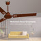 Rico Oric 1200mm 48" BEE 3 Star Rating Ceiling Fan CF808 (Brown)