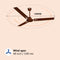 Rico Oric 1200mm 48" BEE 3 Star Rating Ceiling Fan CF808 (Brown)