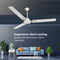 Rico Oric 1200mm 48" BEE 3 Star Rating Ceiling Fan CF808 (Ivory)