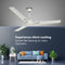 Rico Oric 1200mm 48" BEE 3 Star Rating Ceiling Fan CF808 (White)