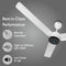Rico Oric CF2501 - White BLDC Ceiling Fan - 48 Inches - 5 Star