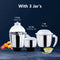 Mixer Grinder 750 Watts with Liquid, Dry and Chutney Jars MG1803 (White)