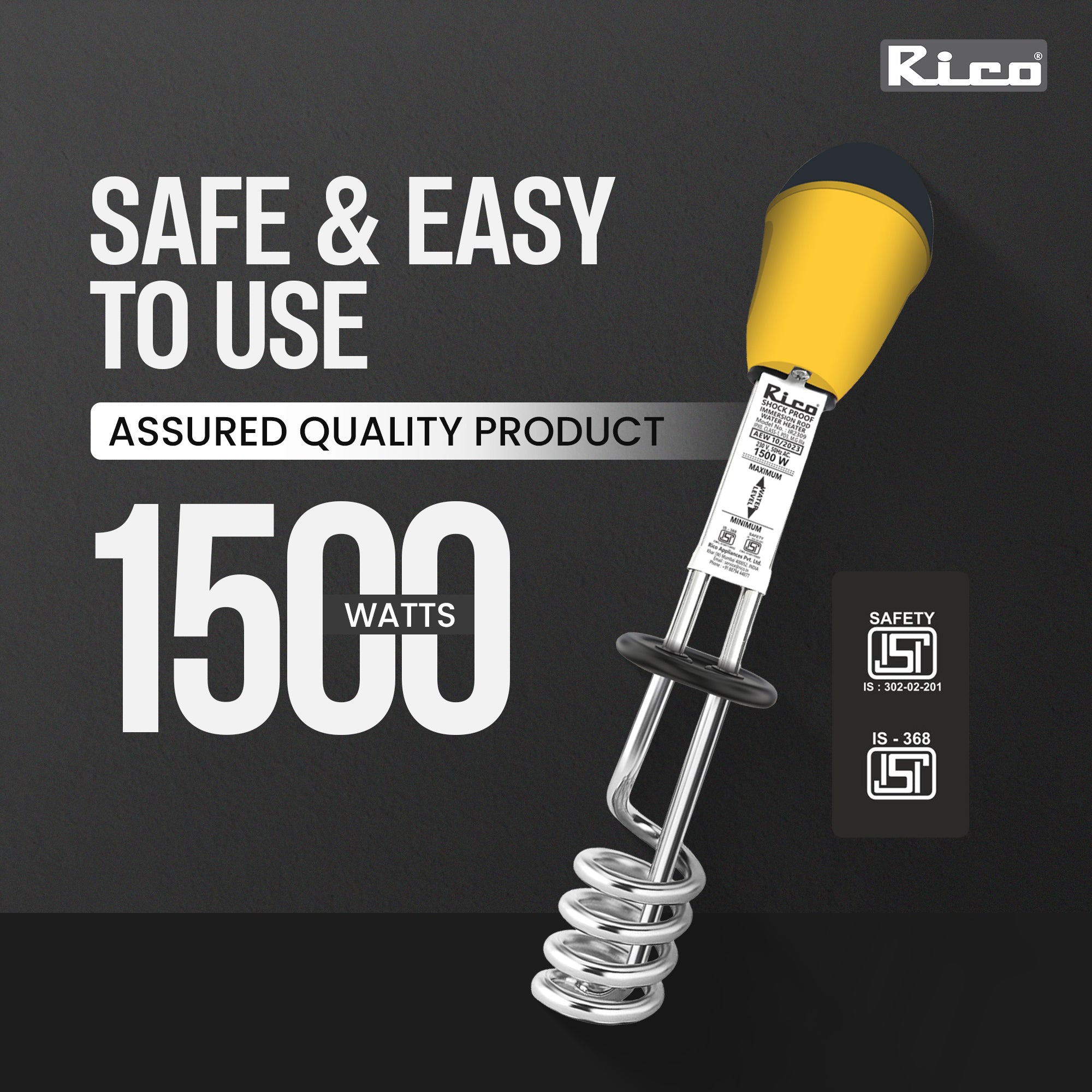 Rico Immersion Rod -Model IR2309– Rico India