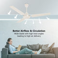 Rico Oric 1200mm 48" BEE 3 Star Rating Ceiling Fan CF807 (Ivory)