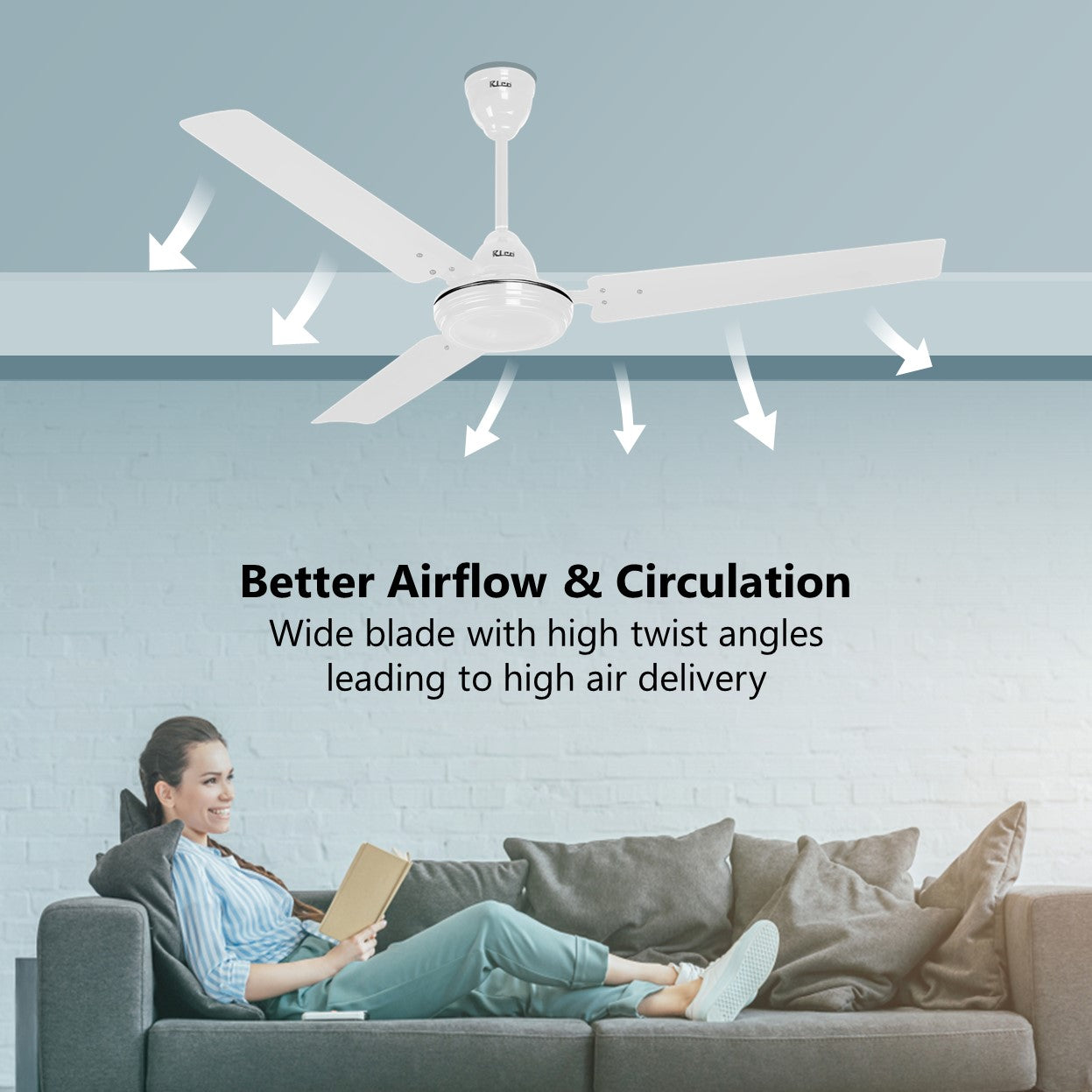 Rico Oric 1400mm 56'' BEE 3 Star Rating Ceiling Fan CF809 (White)– Rico ...