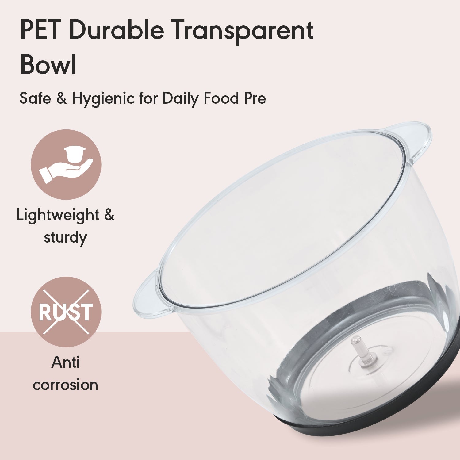 Rico 3 Litre Transparent Bowl Chopper with Garlic Peeler & Whipper – 3 ...