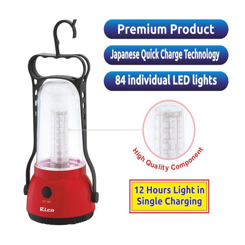 Rico EL906 Rechargeable Emergency Light (Red)