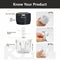 Electric Mini Garlic Chopper For Mincing Garlic, Ginger, Onion, Vegetable, Meat, Nuts, 250 ML, CH2112 Model - (Black)