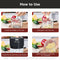 Electric Mini Garlic Chopper For Mincing Garlic, Ginger, Onion, Vegetable, Meat, Nuts, 250 ML, CH2112 Model - (Black)