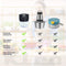 Electric Mini Garlic Chopper For Mincing Garlic, Ginger, Onion, Vegetable, Meat, Nuts, 250 ML, CH2112 Model - (Black)