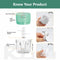 Electric Mini Garlic Chopper For Mincing Garlic, Ginger, Onion, Vegetable, Meat, Nuts, 250 ML (Green)