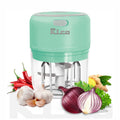 Electric Mini Garlic Chopper For Mincing Garlic, Ginger, Onion, Vegetable, Meat, Nuts, 250 ML (Green)