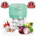 Electric Mini Garlic Chopper For Mincing Garlic, Ginger, Onion, Vegetable, Meat, Nuts, 250 ML (Green)