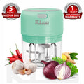 Electric Mini Garlic Chopper For Mincing Garlic, Ginger, Onion, Vegetable, Meat, Nuts, 250 ML (Green)