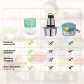 Electric Mini Garlic Chopper For Mincing Garlic, Ginger, Onion, Vegetable, Meat, Nuts, 250 ML (Green)
