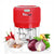 Electric Mini Garlic Chopper For Mincing Garlic, Ginger, Onion, Vegetable, Meat, Nuts, 250 ML (Red)