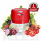 Electric Mini Garlic Chopper For Mincing Garlic, Ginger, Onion, Vegetable, Meat, Nuts, 250 ML (Red)