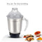 Mixer Grinder 550 Watt With Liquid, Dry and Chutney Jars MG123 (Black).