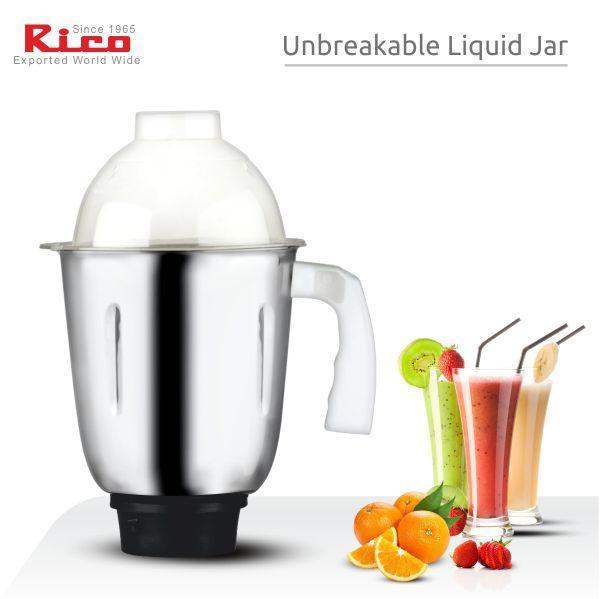Rico Mixer Grinder 750 Watts with 3 Jars MG1907 (White) Rico India