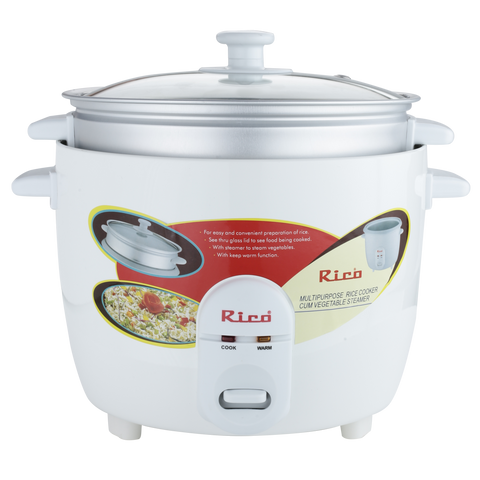 Rico Electric Rice Cooker 1.8 Litres RC907 (White)