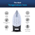 Ideal Temperature No Burn Guaranteed 2200 Watts Steam Iron SI2110 (BLACK)