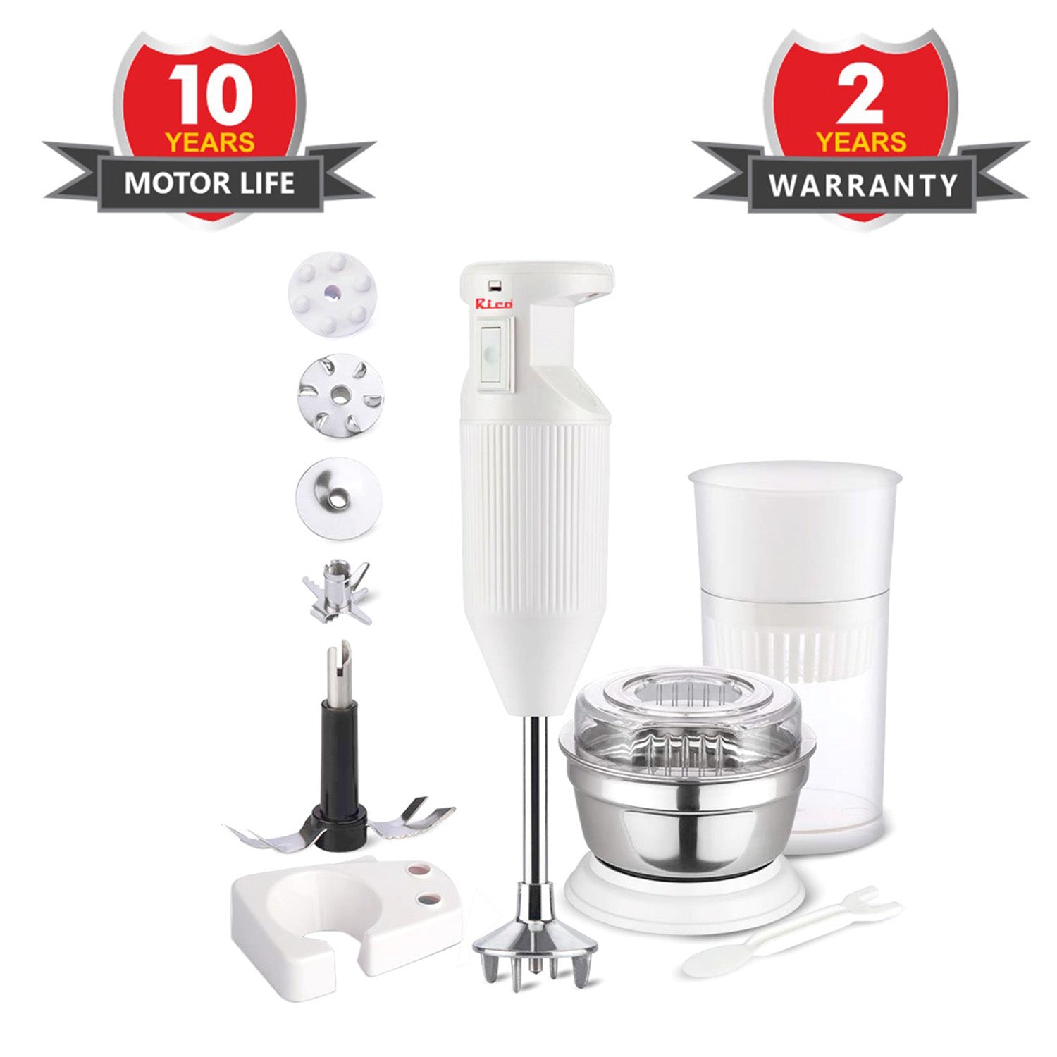 Rico Hand Blender 150 Watt HBCJ (White). Rico India