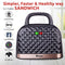 Rico  TG1905 800W Non-Stick Sandwich Toaster Grill Maker (Black).