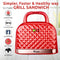 Rico TG1906 800W Sandwich Toaster Grill Maker (Red)
