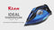 Ideal Temperature No Burn Guaranteed 2200 Watts Steam Iron SI2110 (BLACK)